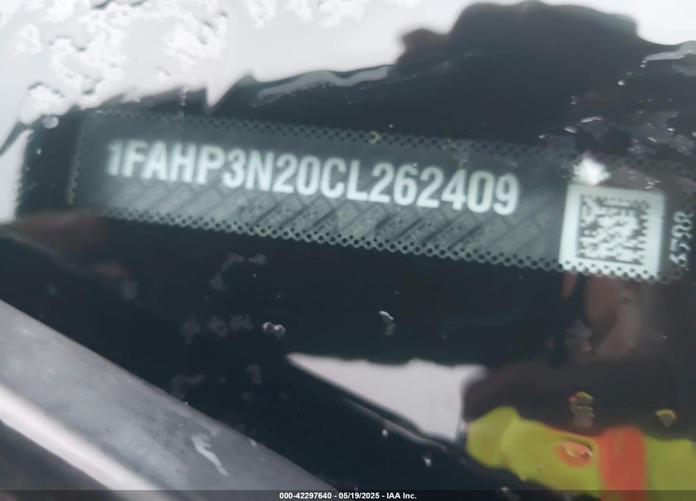 2012 FORD FOCUS VIN: 1FAHP3N20CL262409