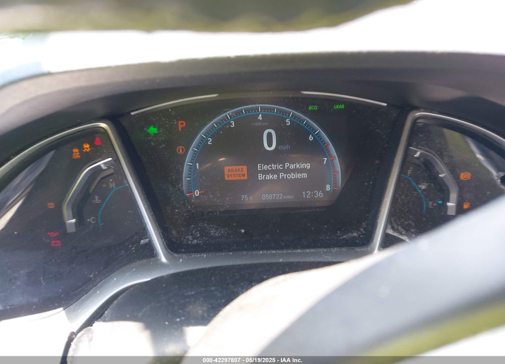 2019 HONDA CIVIC VIN: 19XFC1F36KE215577