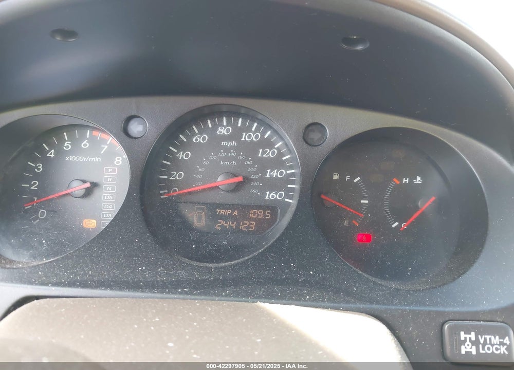 2001 ACURA MDX VIN: 2HNYD18671H003720