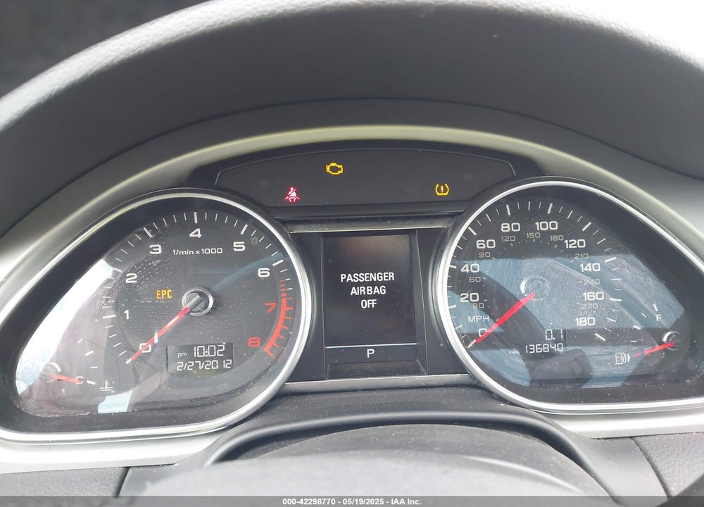 2013 AUDI Q7 3.0T PREMIUM VIN: WA1CGAFE3DD007440