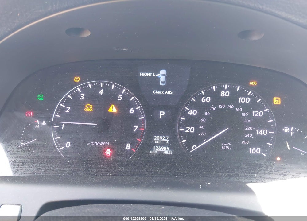 2010 LEXUS LS 460 VIN: JTHBL5EF5A5101080