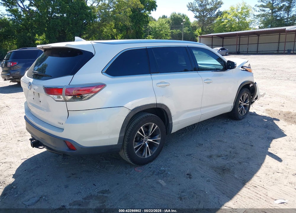 2016 TOYOTA HIGHLANDER VIN: 5TDKKRFH4GS132237