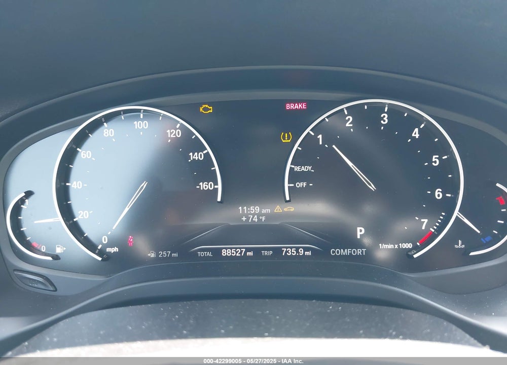 2019 BMW X3 SDRIVE30I VIN: 5UXTR7C59KLR51736