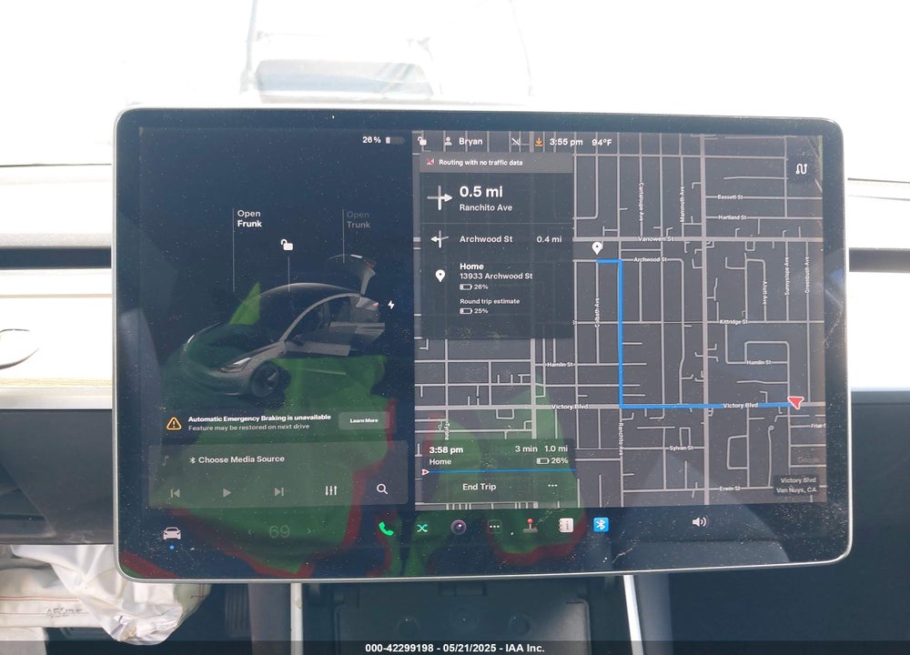 2020 TESLA MODEL 3 STANDARD RANGE PLUS REAR-WHEEL DRIVE/STANDARD RANGE REAR-WHEEL DRIVE VIN: 5YJ3E1EA9LF632443