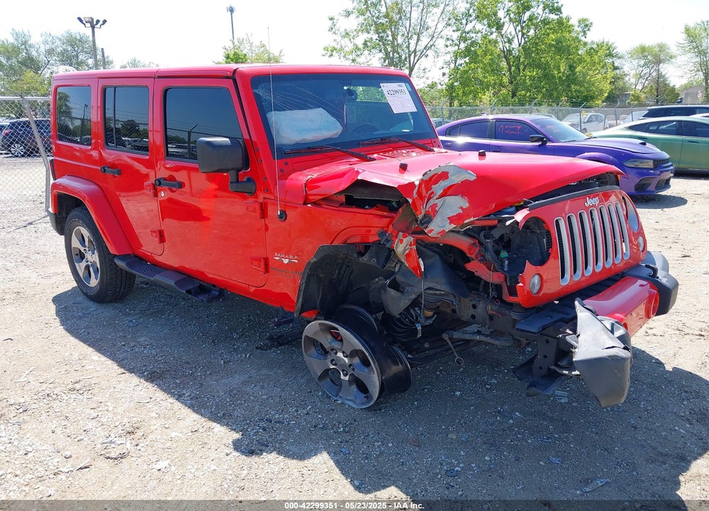 2018 JEEP WRANGLER JK UNLIMITED SAHARA VIN: 1C4HJWEG6JL893798