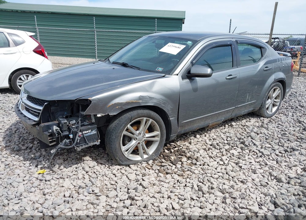 2011 DODGE AVENGER VIN: 1B3BD1FGXBN587385