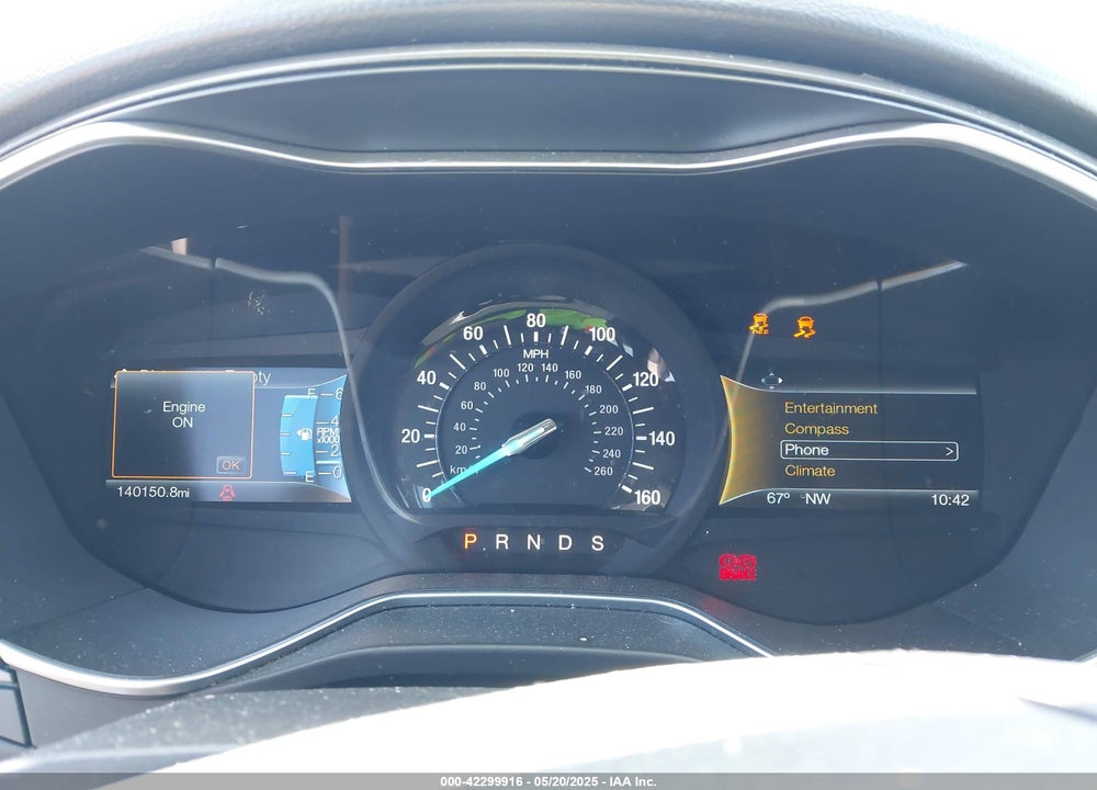 2016 FORD FUSION VIN: 3FA6P0K9XGR292855