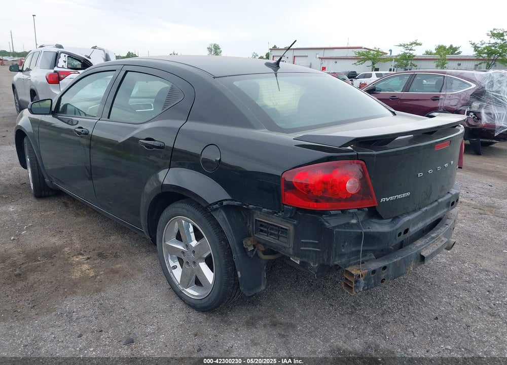 2013 DODGE AVENGER SXT VIN: 1C3CDZCB6DN576272