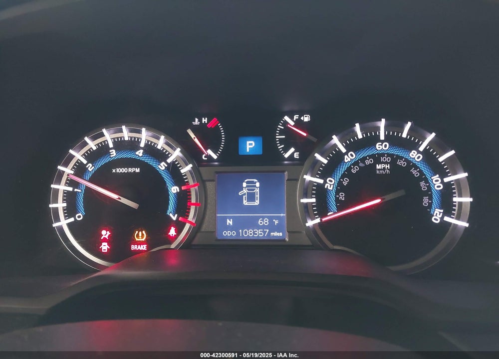 2016 TOYOTA 4RUNNER VIN: JTEZU5JR9G5121298