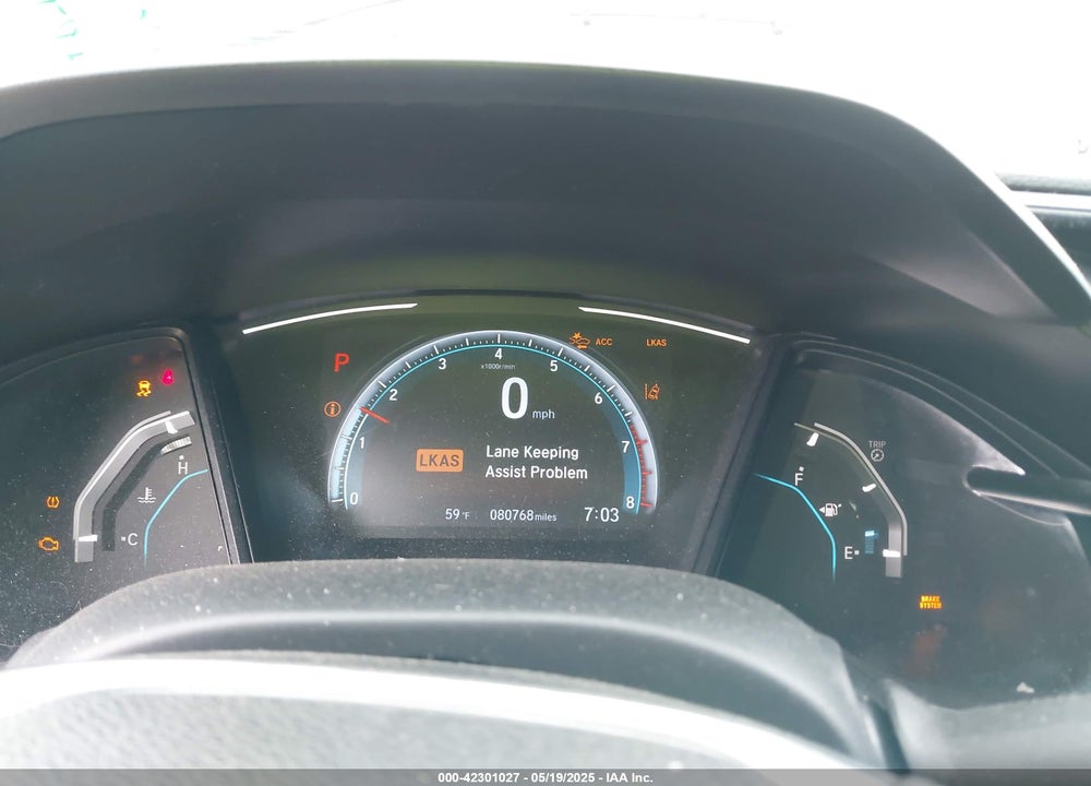 2020 HONDA CIVIC VIN: 19XFC2F60LE017806