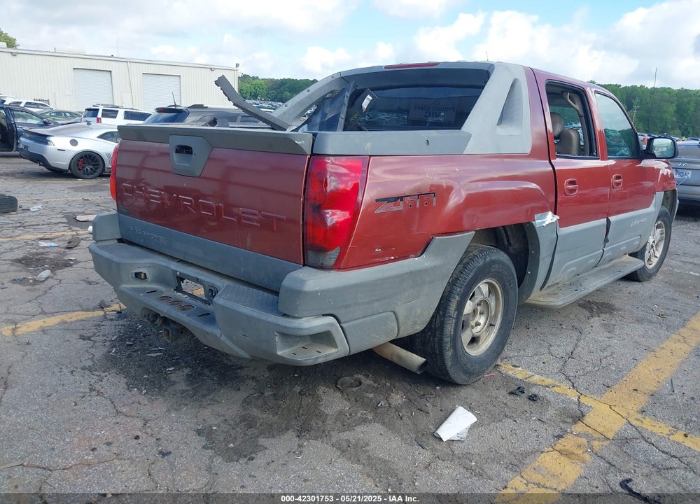 2002 CHEVROLET AVALANCHE 1500 VIN: 3GNEC13T92G139817