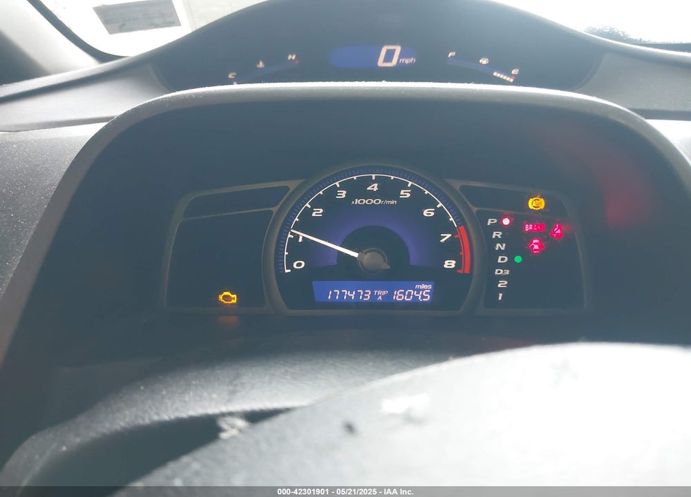 2009 HONDA CIVIC VIN: 1HGFA16569L005295