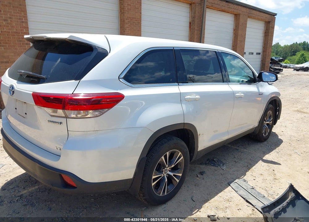 2019 TOYOTA HIGHLANDER HYBRID VIN: 5TDBGRFH6KS070611