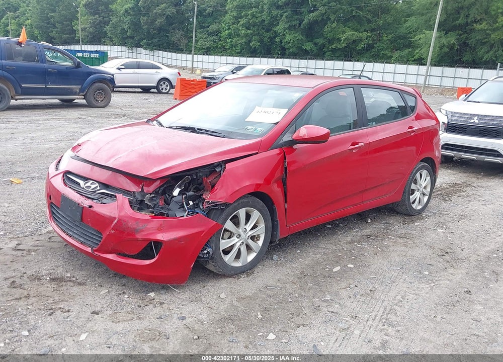 2012 HYUNDAI ACCENT VIN: KMHCU5AE6CU011537