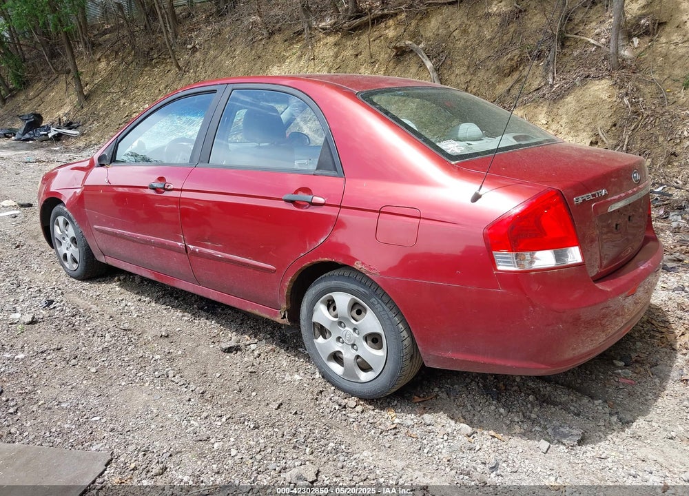 2009 KIA SPECTRA VIN: KNAFE221995651296