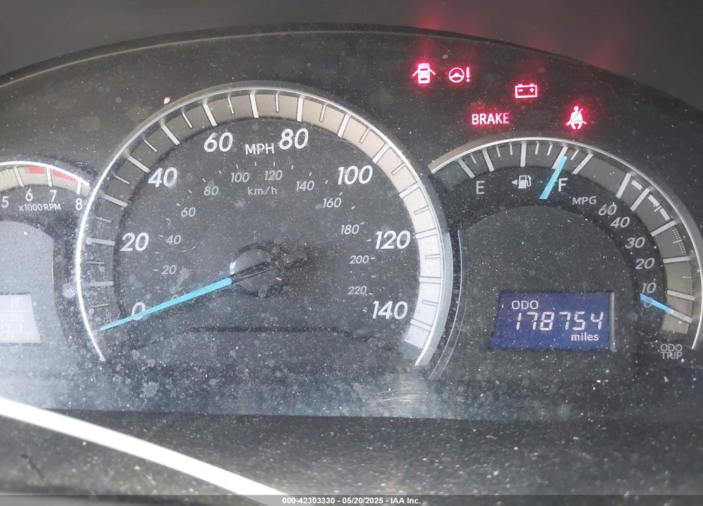2012 TOYOTA CAMRY VIN: 4T1BF1FK2CU013301