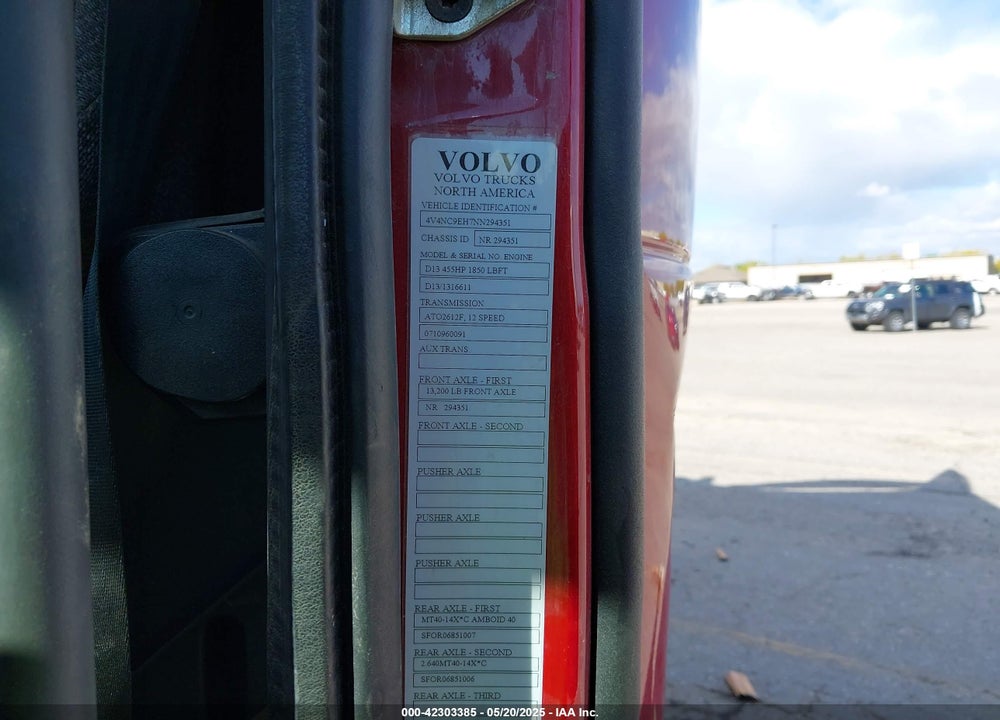 2022 VOLVO VNL VIN: 4V4NC9EH7NN294351