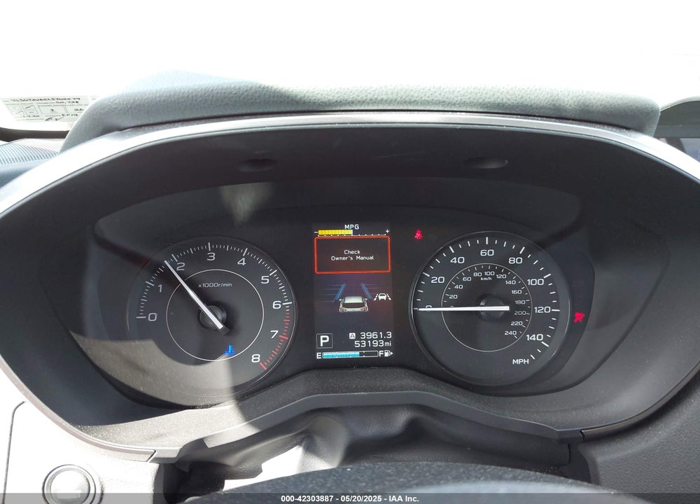 2020 SUBARU IMPREZA VIN: 4S3GTAV65L3705579