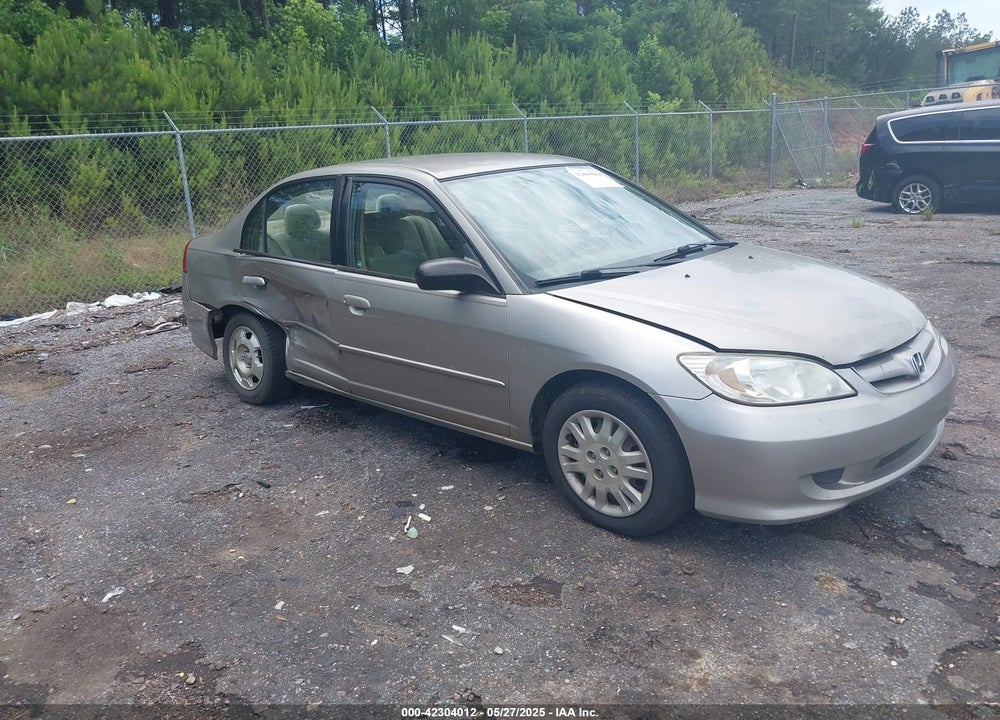2004 HONDA CIVIC LX VIN: 2HGES16594H579338