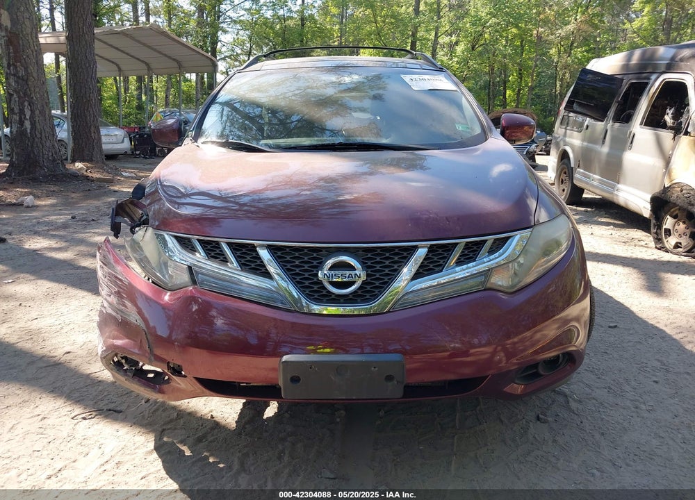 2012 NISSAN MURANO VIN: JN8AZ1MW5CW211442