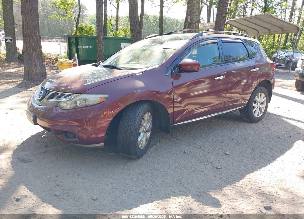 2012 NISSAN MURANO VIN: JN8AZ1MW5CW211442