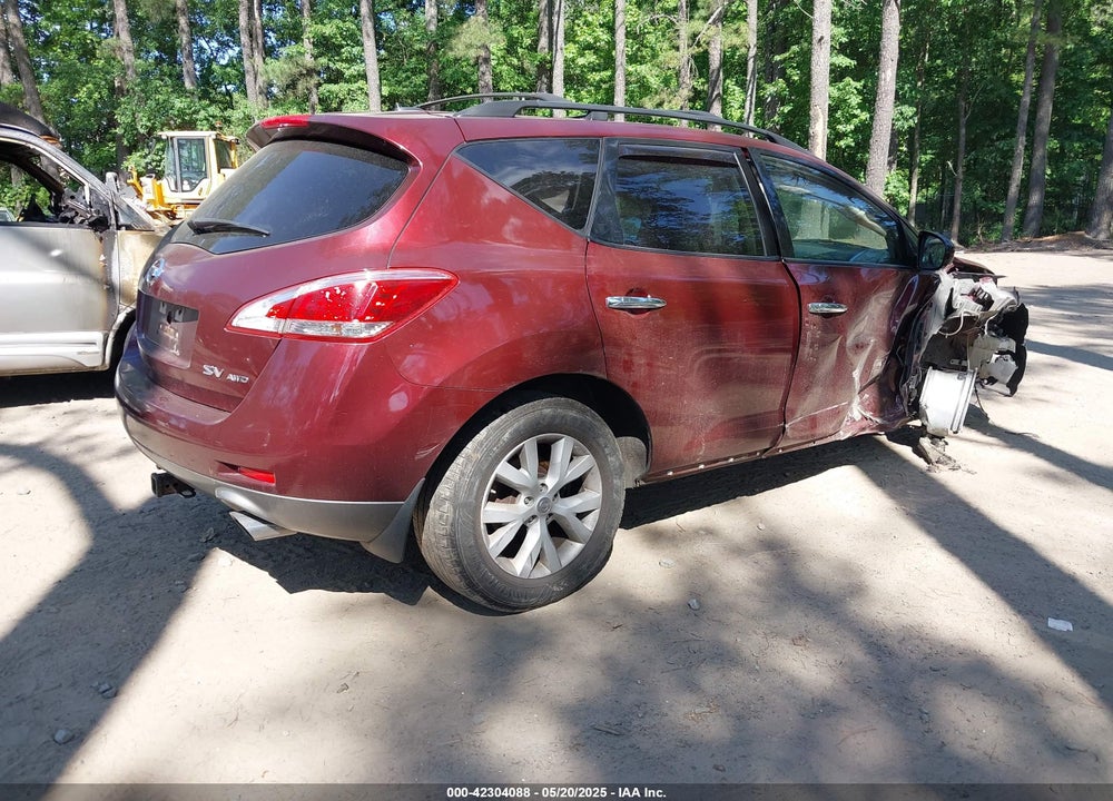 2012 NISSAN MURANO VIN: JN8AZ1MW5CW211442