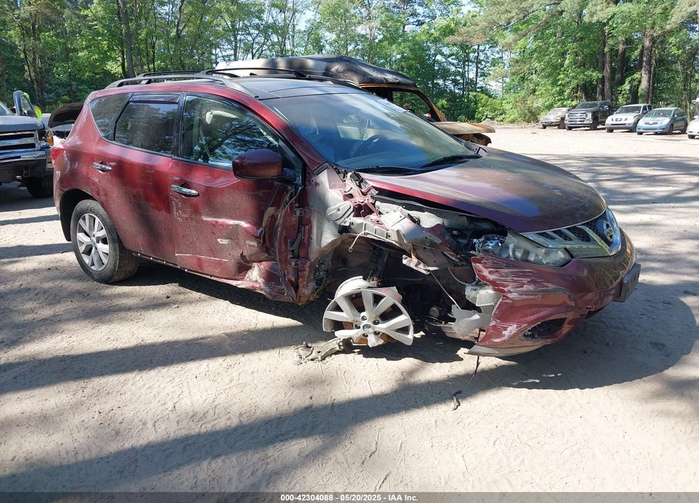 2012 NISSAN MURANO VIN: JN8AZ1MW5CW211442
