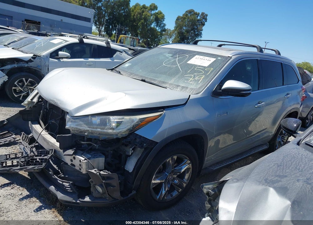 2017 TOYOTA HIGHLANDER HYBRID VIN: 5TDDGRFH6HS036458