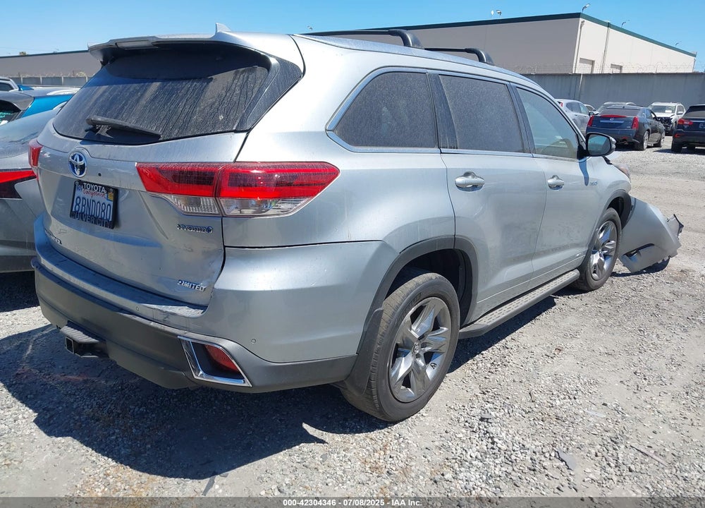 2017 TOYOTA HIGHLANDER HYBRID VIN: 5TDDGRFH6HS036458