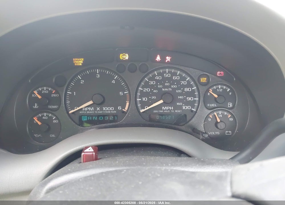 2001 CHEVROLET S-10 VIN: 1GCCS19WX18259344