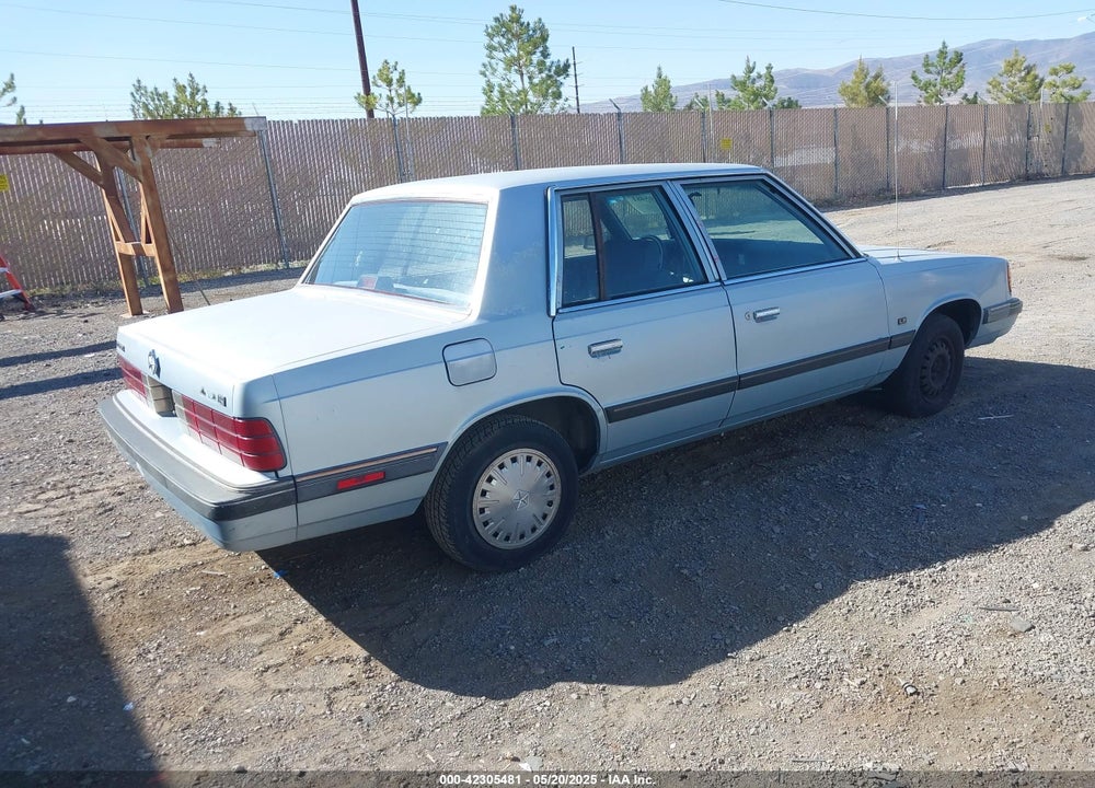 1989 DODGE ARIES LE VIN: 1B3BK46D9KC425630