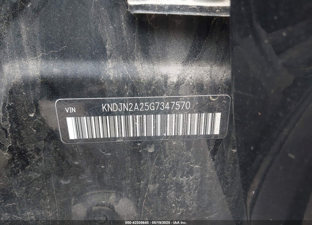 2016 KIA SOUL VIN: KNDJN2A25G7347570
