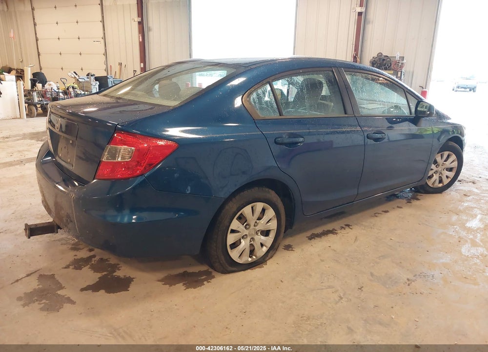 2012 HONDA CIVIC LX VIN: 19XFB2F54CE032271