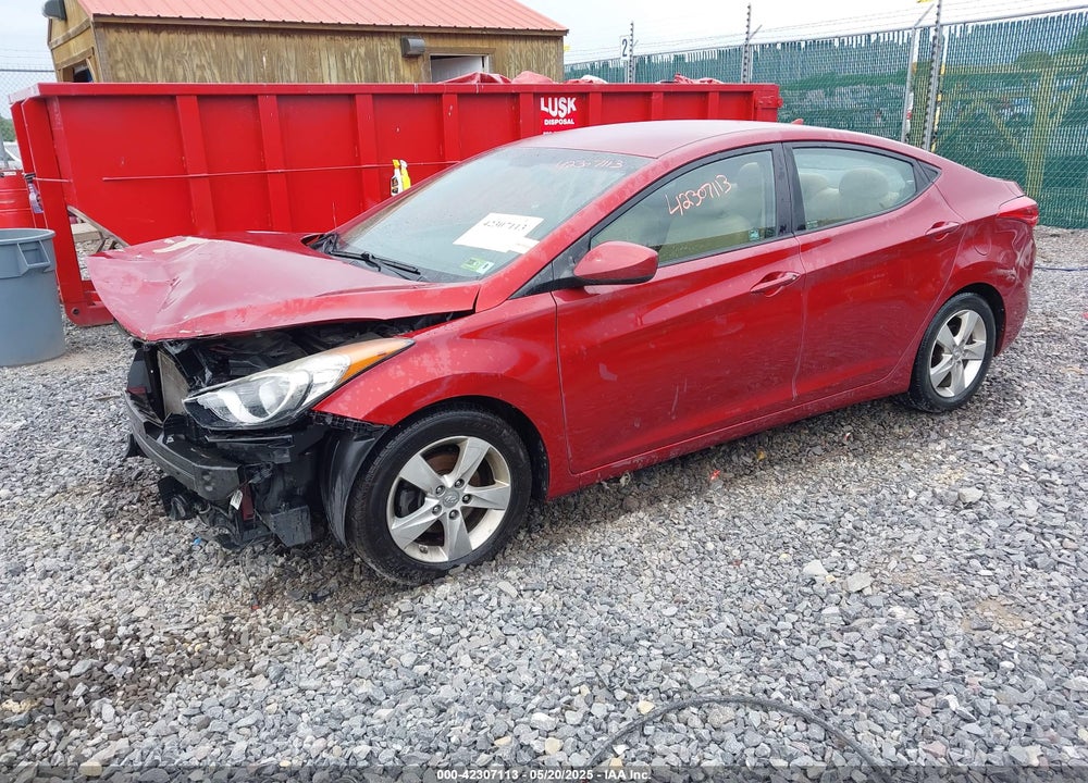 2013 HYUNDAI ELANTRA VIN: 5NPDH4AE8DH444392