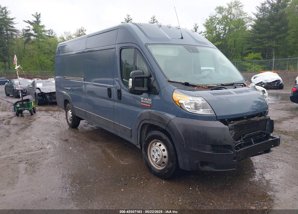 2021 RAM PROMASTER 3500 CARGO VAN HIGH ROOF 159 WB EXT VIN: 3C6MRVJG0ME574229