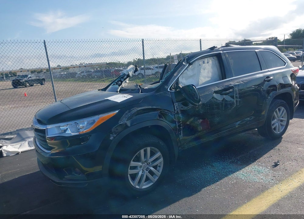 2014 TOYOTA HIGHLANDER LE PLUS V6/LE V6 VIN: 5TDZKRFH4ES005192