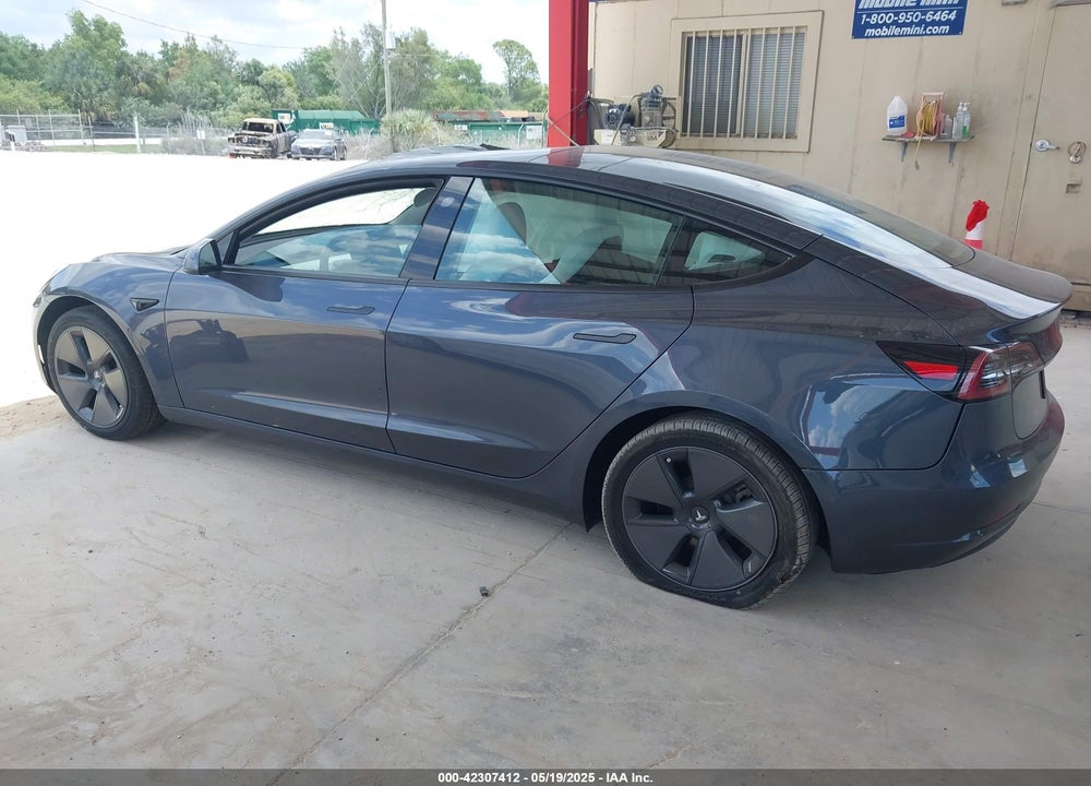 2022 TESLA MODEL 3 VIN: 5YJ3E1EA7NF342883