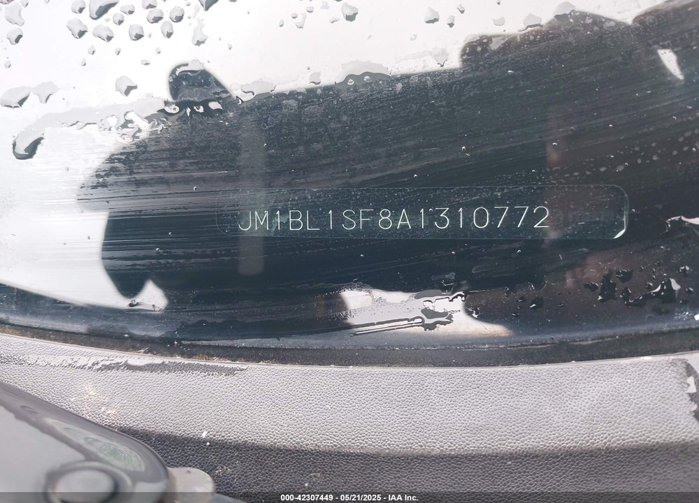 2010 MAZDA 3 VIN: JM1BL1SF8A1310772