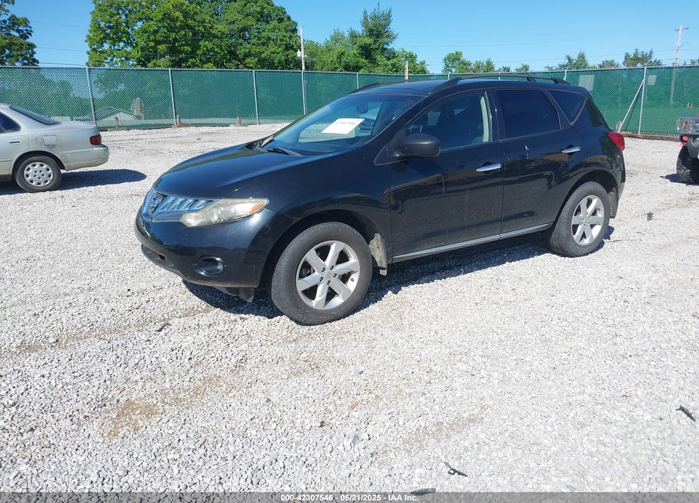 2009 NISSAN MURANO SL VIN: JN8AZ18W89W125660