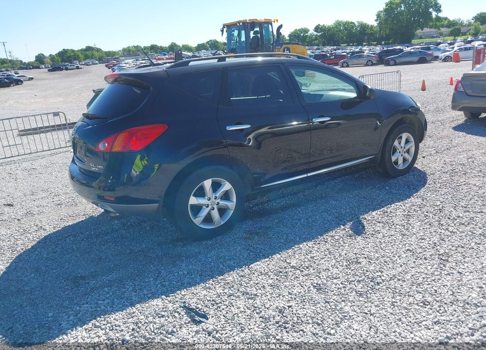 2009 NISSAN MURANO SL VIN: JN8AZ18W89W125660
