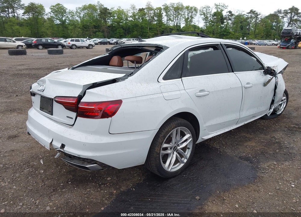 2021 AUDI A4 VIN: WAUEAAF42MA086122