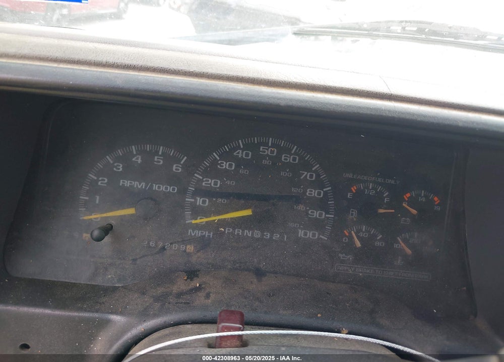 1998 CHEVROLET K1500 FLEETSIDE VIN: 2GCEK19R0W1124709