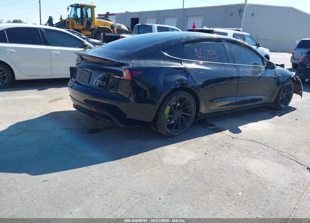 2024 TESLA MODEL 3 PERFORMANCE ALL-WHEEL DRIVE VIN: 5YJ3E1ET3RF789461