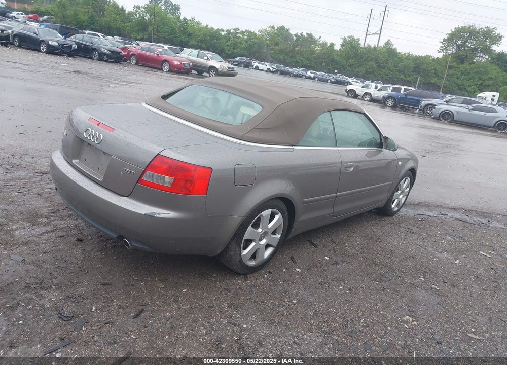 2005 AUDI A4 1.8T VIN: WAUAC48H35K008891
