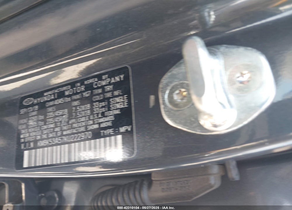 2019 HYUNDAI KONA VIN: KM8K53A57KU222970