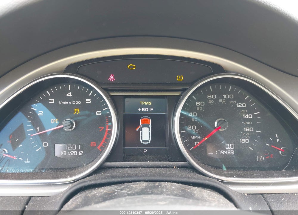 2013 AUDI Q7 VIN: WA1LGAFE3DD009852