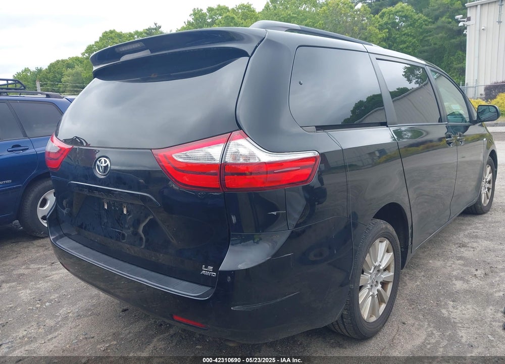 2017 TOYOTA SIENNA LE 7 PASSENGER VIN: 5TDJZ3DC5HS160965
