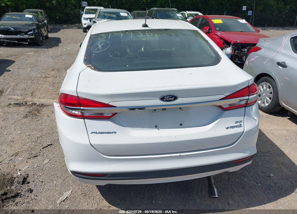 2017 FORD FUSION HYBRID SE VIN: 3FA6P0LUXHR317936