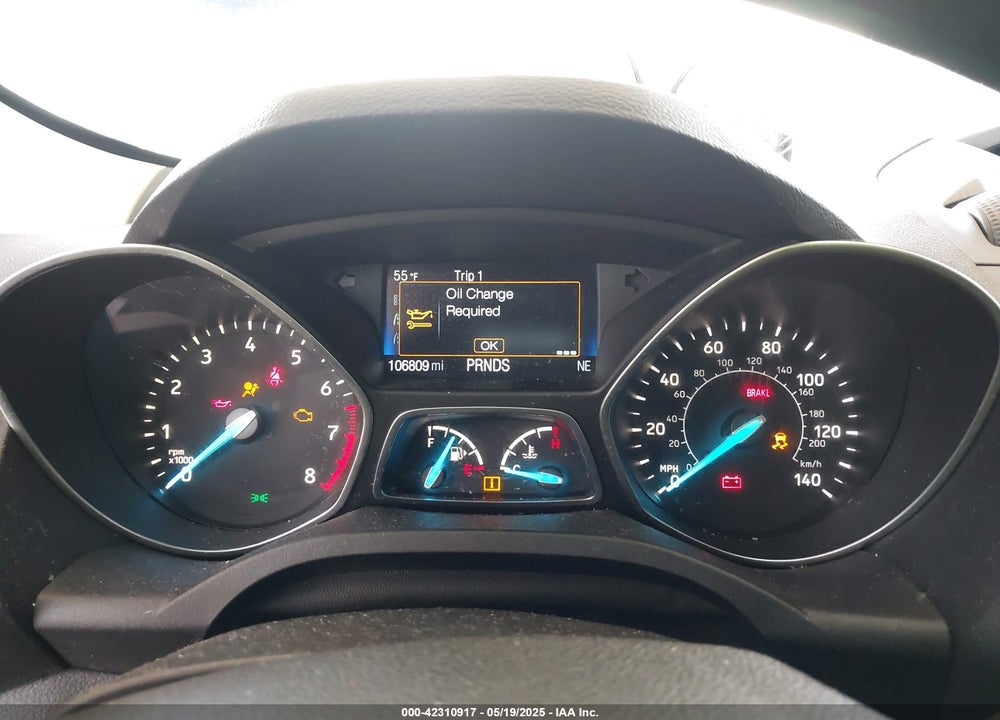 2017 FORD ESCAPE VIN: 1FMCU0F78HUD03789