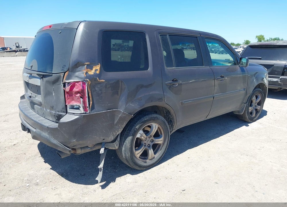 2012 HONDA PILOT VIN: 5FNYF3H4XCB011992